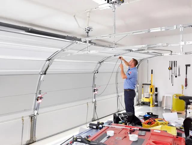 Garage door cable repair service by French Valley Garage Door Repair in French Valley