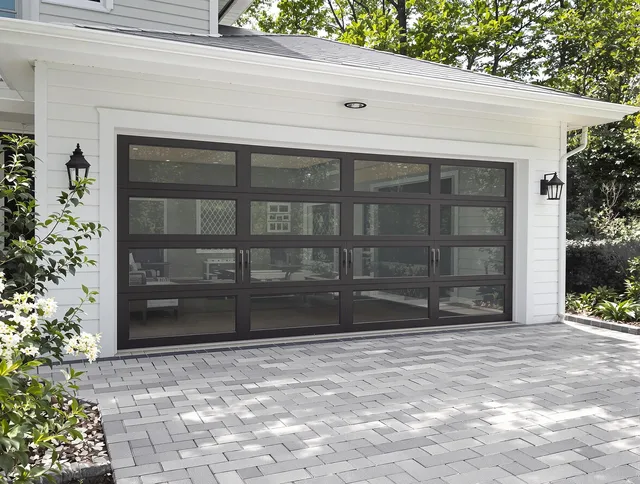 French Valley Garage Door Repair design specialist presenting custom garage door options to French Valley homeowner