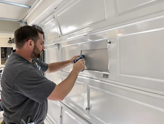 Garage door panel repair by French Valley Garage Door Repair in French Valley